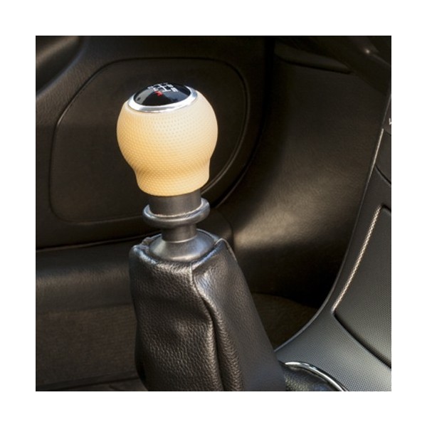 POMO OEM CORTO PIEL BEIGE CON GATILLO 27MM CS6