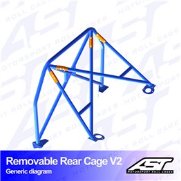 ABARTH 500 (312) 3-doors Hatchback REMOVABLE REAR CAGE V2