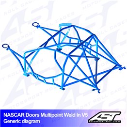 BMW (E34) 5-Series 4-doors Sedan RWD MULTIPOINT WELD IN V5 NASCAR-door