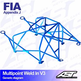 VW Polo (6N) 3-doors Hatchback MULTIPOINT WELD IN V3