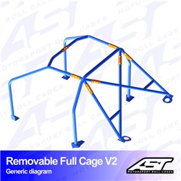 VW Scirocco (Mk3) 3-doors Hatchback REMOVABLE FULL CAGE V2
