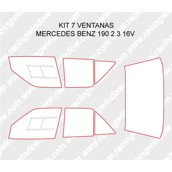 KIT CRISTALES MB 190