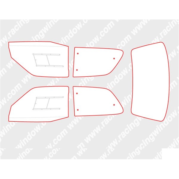 KIT VENTANAS SUBARU IMPREZA GD