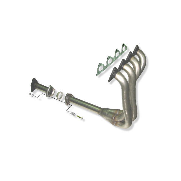 Colector de escape  inoxidable  HONDA CIVIC 1.6i 16V CRX 10/87-12/91 HONDA CIVIC 1.6i 16V CRX 10/87-12/91 130CV MºD16A9