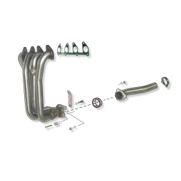 Colector de escape  inoxidable  OPEL CORSA B 1.4I 8V 93- OPEL CORSA B 1.4I 8V 93-  