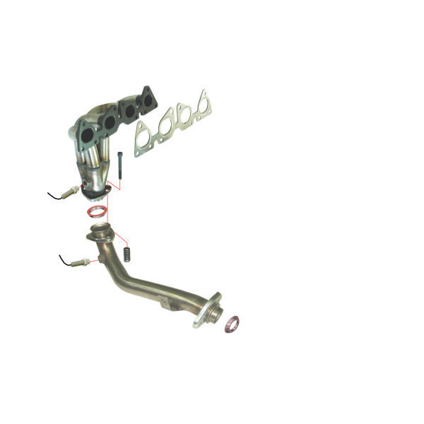 Colector de escape  inoxidable  PEUGEOT 207 1.4i 16V 07- PEUGEOT 207 1.4i 16V 07- 95CV MºG-8FP/SF01