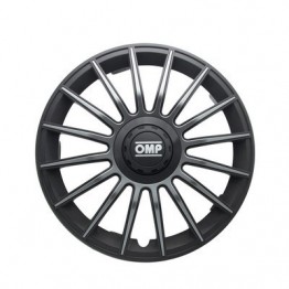 TAPACUBOS OMP 14" NEGRO/GRIS