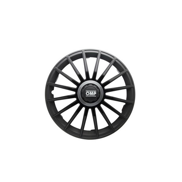 TAPACUBOS OMP 14" NEGRO/CARBON