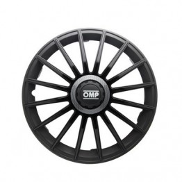 TAPACUBOS OMP 15" NEGRO/CARBON
