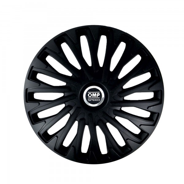 SET 4 TAPACUBOS OMP SPEED MOD. STINGER NEGRO 14"