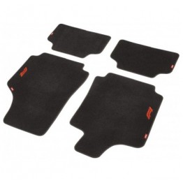 ALFOMBRA DE COCHE CM570 4TLG NEGRO/ROJO