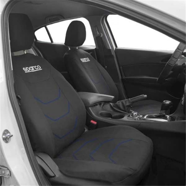 JUEGO FUNDAS CORSA NEGRA/AZUL