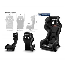 BACKET SPARCO ADV COMPETITION PAD
