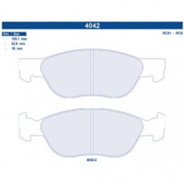 4042-2RC5 PASTILLAS CL BRAKES