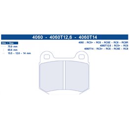 4060T14RC5C PASTILLAS CL BRAKES