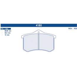 4180RC5C PASTILLAS CL BRAKES