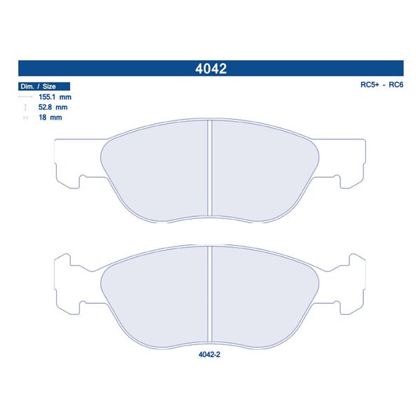 4042-2RC6 PASTILLAS CL BRAKES