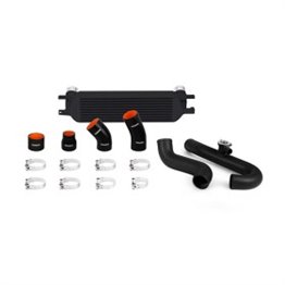 Ford Mustang EcoBoost Performance Intercooler Kit, 2015+ Silver Intercooler Black Pipes