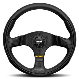VOLANTE MOMO TEAM 280 NEGRO PIEL