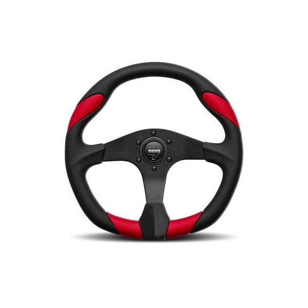 VOLANTE MOMO QUARK 350 NEGRO/RED 350MM