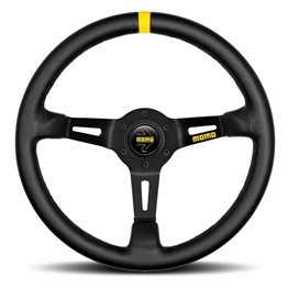 VOLANTE MOMO MOD.08 350 NEGRO PIEL 350MM