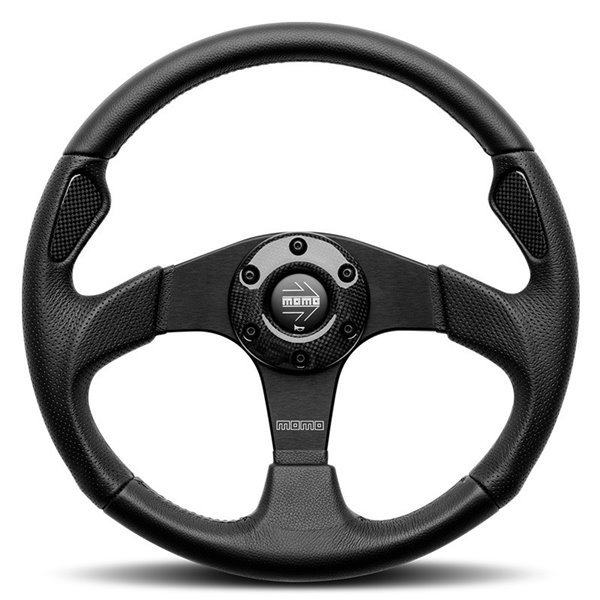 VOLANTE MOMO JET D32 320 NEGRO PIEL