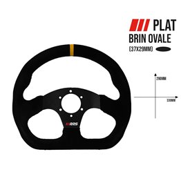 Volante RRS TRACK - Plano 290x330mm - Ante negro