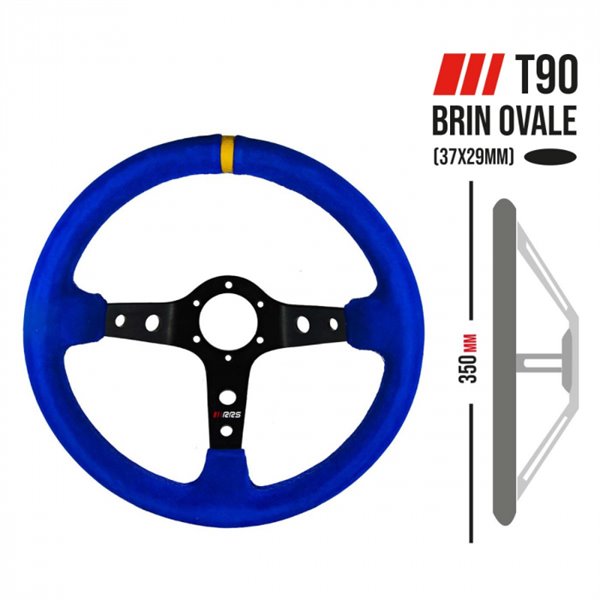 Volante RRS CORSA - F90 350mm - Ante azul