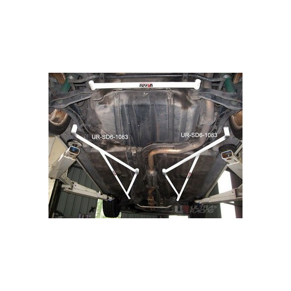 Honda Accord 90-93 UltraRacing 2x 3-Point Side Floor Bars