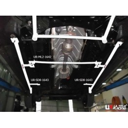 Lexus LS 430 06+ UltraRacing 2x 3-Point Rear Side Bars 1693P
