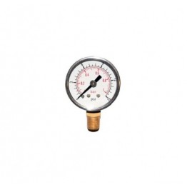 MANÓMETRO 0 -1 BAR (1/8X27 NPF) 0-15 PSI