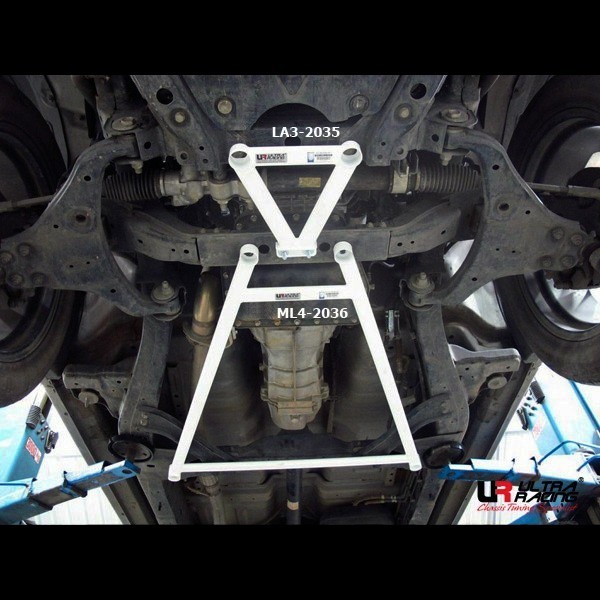 Renault Scenic 96-03 UltraRacing 6P Mid Lower Brace 2493