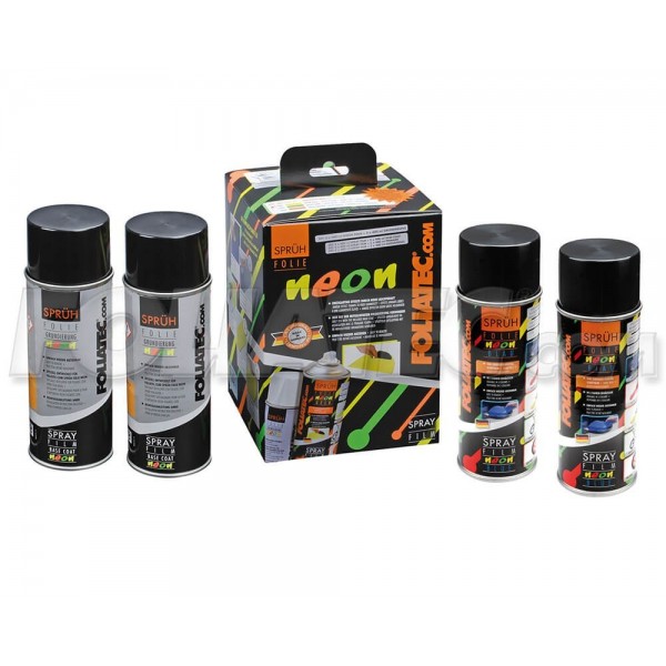 GOMA LIQUIDA NEON 4 PC. SET  AZUL 2 X 400 ML +  BASE COAT 2 X 400 ML