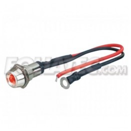 LED CONTROL LIGHT CHROME  FIRE ROJO 1 PIECE  DIAM.  10 MM
