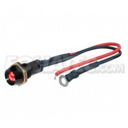 LED CONTROL LIGHTS BLACK  FIRE ROJO 1 PIECE  DIAM.  10 MM
