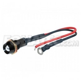 LED CONTROL LIGHTS BLACK  BLANCO 1 PIECE  DIAM.  10 MM