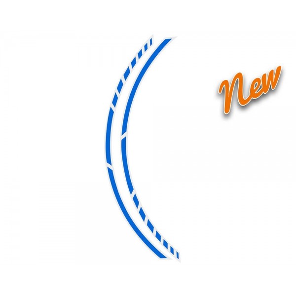 PIN STRIPING RACING GT AZUL 14 STRIPES A' 7 MM X 41 CM  INCLUDING SPACER