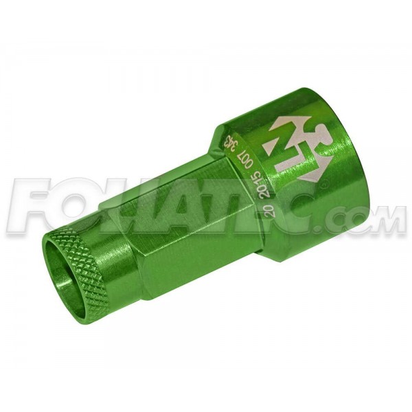 LUGNUZZ COVER SET  VERDE ANODIZED  SIZE 17MM  4 X 5 PIEZAS