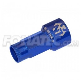 LUGNUZZ COVER SET  AZUL ANODIZES SIZE 17MM  4 X 5 PIEZAS