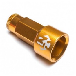 LUGNUZZ COVER SET  DORADO ANODIZED  SIZE 17MM  4 X 5 PIEZAS