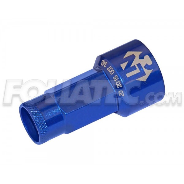 LUGNUZZ COVER  AZUL ANODIZES SIZE 17MM 1 PIECE
