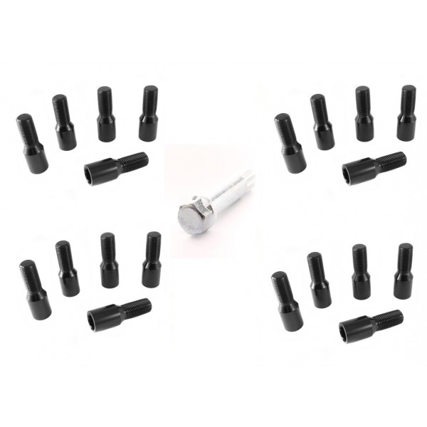 KIT 20 TORNILLOS  CORTO ALLEN NEGRO