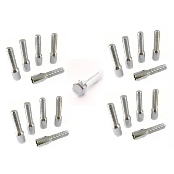 KIT 20 TORNILLOS LARGO ALLEN PLATA
