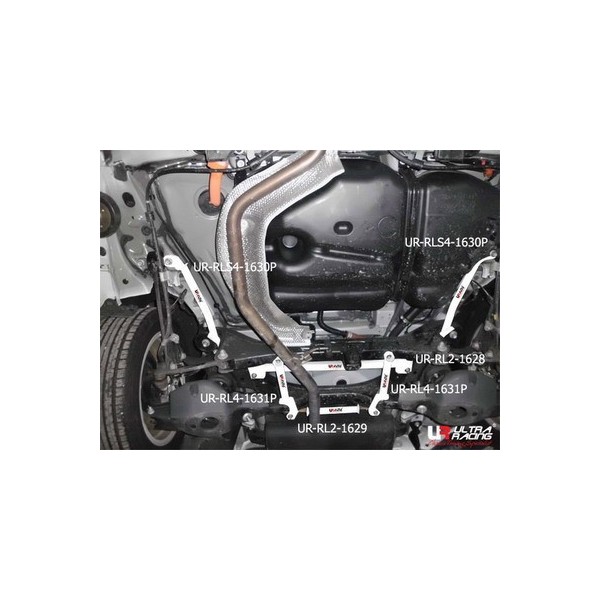 Audi Q7 4.2 08+ UltraRacing 2-Point Rear Lower Tiebar 866