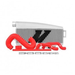 Subaru WRX/STI Performance Top-Mount Intercooler Kit, Silver Intercooler, Red Silicone, 2002-2007