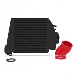 Subaru WRX 2008-2014 Top-Mount Intercooler2008-2015 Black Cooler, Red Hoses